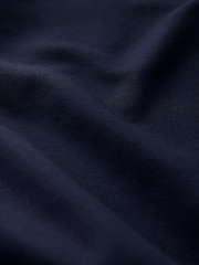 Navy Blue Slinky Soft Touch Wide Leg Smart Track Trousers - Image 7 of 7