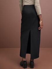 Black Ponte Column Maxi Skirt - Image 3 of 6