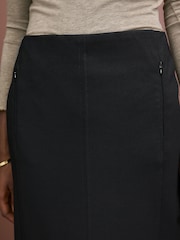Black Ponte Column Maxi Skirt - Image 4 of 6
