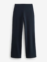Navy Blue Smoothing Ponte Jersey Wide Leg Trousers - Image 1 of 2
