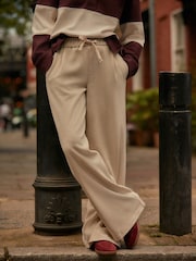 Ecru Cream Pull-On Wide Leg Cord Trousers - Image 1 of 7