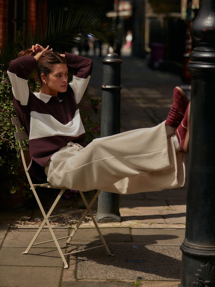 Ecru Cream Pull-On Wide Leg Cord Trousers - Image 2 of 7