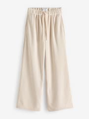 Ecru Cream Pull-On Wide Leg Cord Trousers - Image 6 of 7