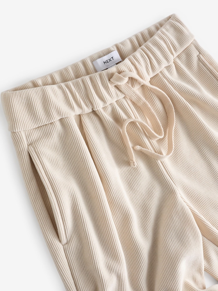Ecru Cream Pull-On Wide Leg Cord Trousers - Image 7 of 7