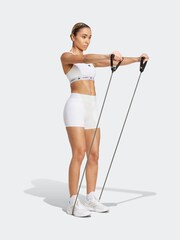 adidas White Medium Support Techfit Powerreact Bra - Image 3 of 10