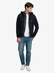 Superdry Blue Essential Logo Zip-Through Hoodie - Image 3 of 5