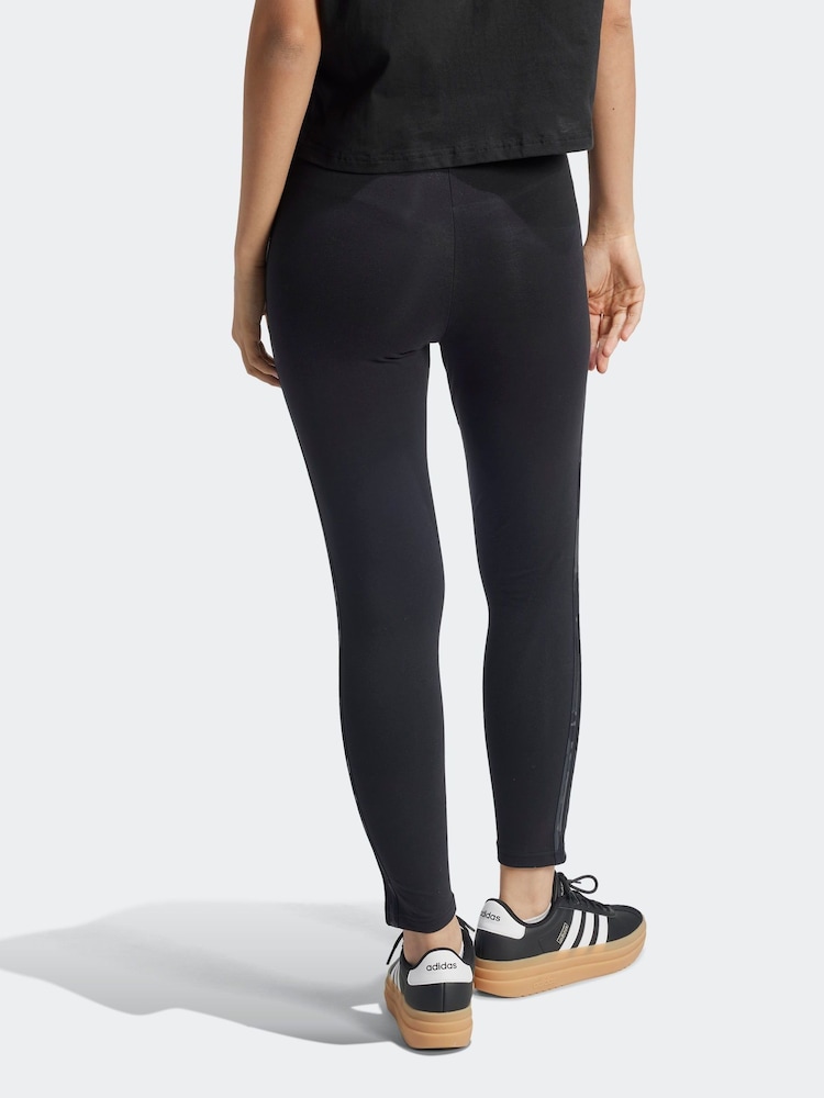adidas Dark Black Camo 3 Stripe Leggings - Image 2 of 7