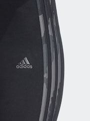 adidas Dark Black Camo 3 Stripe Leggings - Image 7 of 7