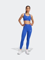 adidas Dark Blue Medium Support Techfit Powerreact Bra - Image 6 of 9