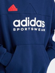 adidas Dark Blue Hoodie - Image 4 of 4