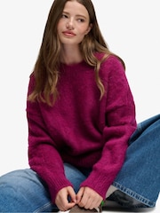 Lila - Superdry Slouchy Brushed Knitted Jumper - Bild 3 von 6