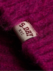 Lila - Superdry Slouchy Brushed Knitted Jumper - Bild 6 von 6