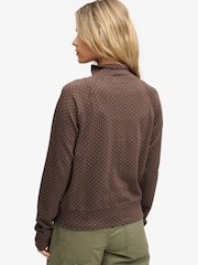 Superdry Brown Polka Dot Sweat Shirt - Image 2 of 5