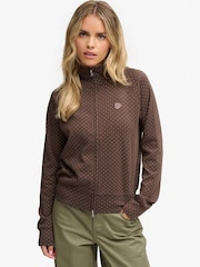 Superdry Brown Polka Dot Sweat Shirt - Image 3 of 5