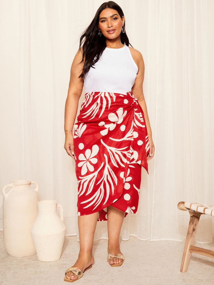 Curves Like These Fusta Wrap Sarong - Imaginea 1 din 4