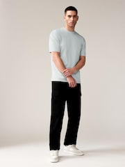 Ice Grey Garment Dye Heavyweight Relaxed Cotton T-Shirt - Image 2 of 8