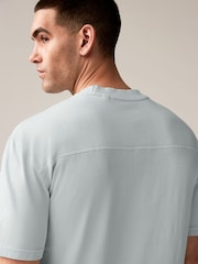 Ice Grey Garment Dye Heavyweight Relaxed Cotton T-Shirt - Image 5 of 8