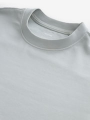 Ice Grey Garment Dye Heavyweight Relaxed Cotton T-Shirt - Image 8 of 8