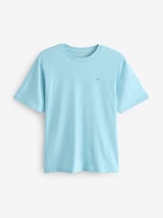 Blue/Coral/Mint Green/Pink Pastel Regular Fit 100% Cotton T-Shirts 4 Pack - Image 12 of 13