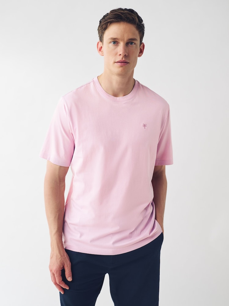 Blue/Coral/Mint Green/Pink Pastel Regular Fit 100% Cotton T-Shirts 4 Pack - Image 2 of 13