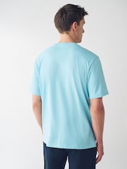 Blue/Coral/Mint Green/Pink Pastel Regular Fit 100% Cotton T-Shirts 4 Pack - Image 7 of 13