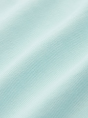 Aqua Blue Garment Dye Heavyweight 100% Cotton T-Shirt - Image 7 of 7