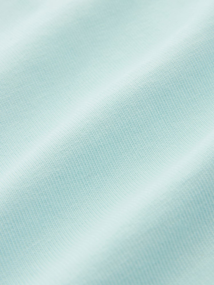Aqua Blue Garment Dye Heavyweight 100% Cotton T-Shirt - Image 7 of 7