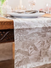 Avalon Home Natural Soft Toile Table Runner - Image 4 of 5