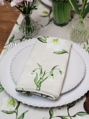 Avalon Home Set of 2 Natural Snowdrop and Hellebore Napkins - Image 5 of 6
