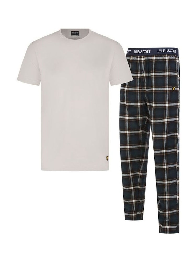 Lyle & Scott Grey Rozman Loungewear Set - Image 1 of 6 Lyle & Scott Grey Rozman Loungewear Set - Image 1 of 6