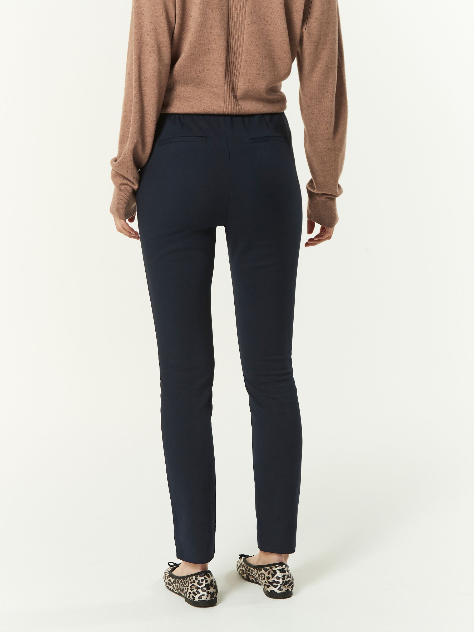 Buy Navy Blue Zip Detail Skinny Trousers from Next United Arab Emirates