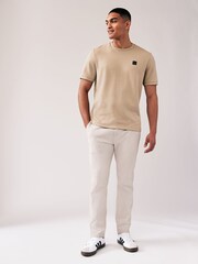 Stone Natural Badged T-Shirt - Image 3 of 6