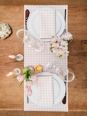 Avalon Home Pink Gingham Table Runner - Image 1 of 6
