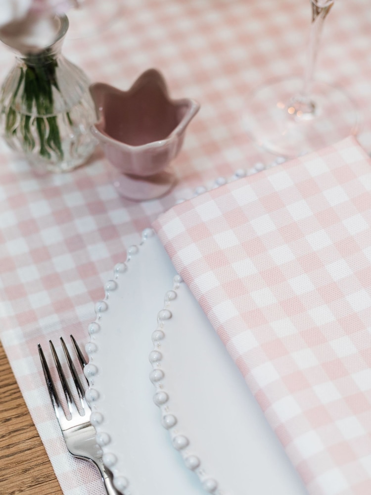 Avalon Home Pink Gingham Table Runner - Image 6 of 6