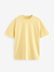Yellow Garment Dye Heavyweight 100% Cotton T-Shirt - Image 3 of 5