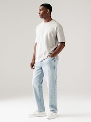 Grey Marl Relaxed Fit 100% Cotton Heavyweight T-Shirt - Image 2 of 7