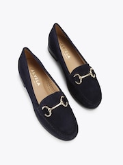 Carvela Comfort Blue Standard Fit London Click Leather Shoes - Image 3 of 5