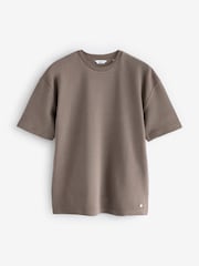Brown Relaxed Fit Graphic Heavyweight T-Shirt - Image 4 of 6
