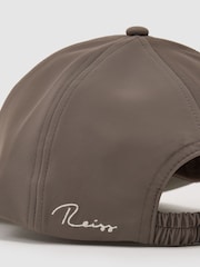 Reiss Mushroom Brown Caleb Technical Logo-Embroidered Baseball Cap - Image 5 of 5