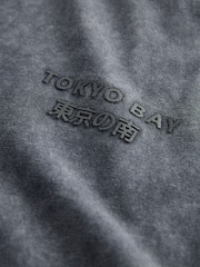 Charcoal Grey Wash 100% Cotton Cut Off Vest - Image 7 of 7