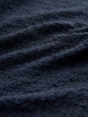 Navy V-Neck Textured Maxi Summer Jersey Dress - Image 6 of 6