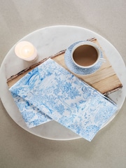 Avalon Home Blue Toile du Jouy Tea Towel - Image 1 of 4