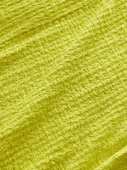 Lime Green V-Neck Textured Maxi Summer Jersey Dress - Image 5 of 5