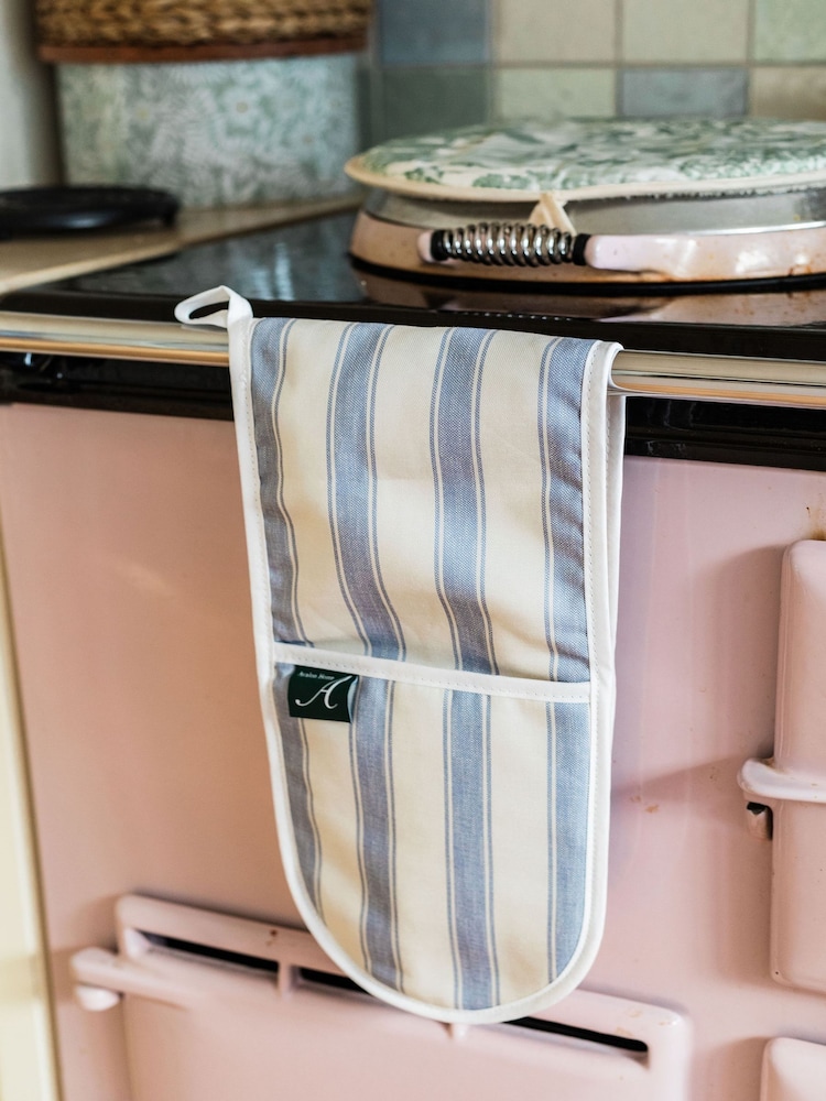 Avalon Home Mid Blue Stripe Oven Glove - Image 1 of 6