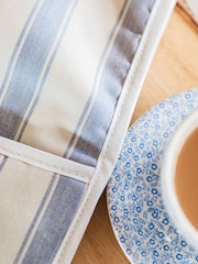 Avalon Home Mid Blue Stripe Oven Glove - Image 4 of 6