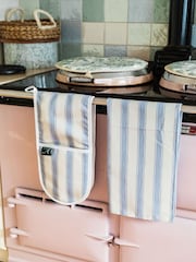 Avalon Home Mid Blue Mid Blue Stripe Tea Towel - Image 1 of 3