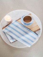 Avalon Home Mid Blue Mid Blue Stripe Tea Towel - Image 3 of 3
