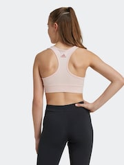 adidas Light Pink Essentials Linear Logo Cotton Bra Top - Image 2 of 5
