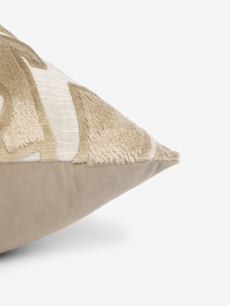 Gold Valencia Cut Velvet 59 x 59cm Cushion - Image 5 of 5 Gold Valencia Cut Velvet 59 x 59cm Cushion - Image 5 of 5