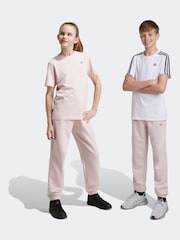 وردي - بنطلون رياضي أساسي من الصوف الناعم مزين بشعار صغير للشعور بالراحة مناسب للأطفال من adidas - صورة 1 من 1